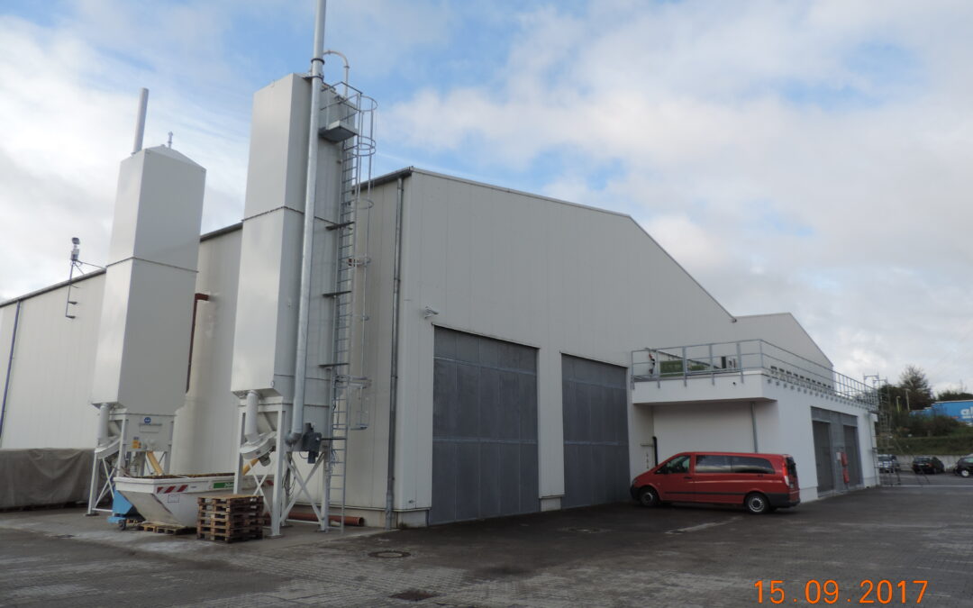 Anbau Fluoranlage an Produktionshalle Firma Binder